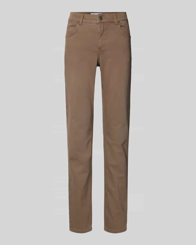 ANGELS  Regular Fit Jeans im 5-Pocket-Design Modell 'CICI 34 Taupe