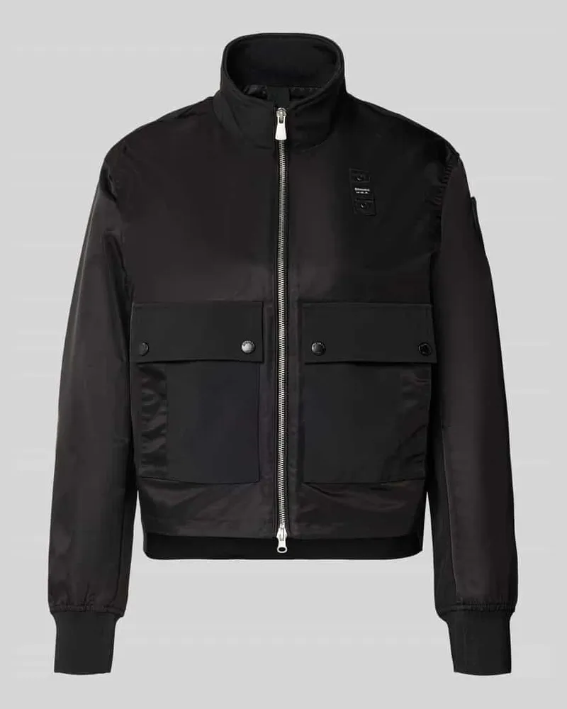 Blauer Jacke mit Stehkragen Modell 'CARNY Black