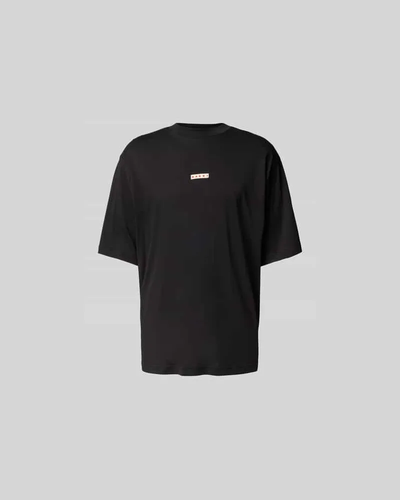 Marni T-Shirt mit Label-Detail Black