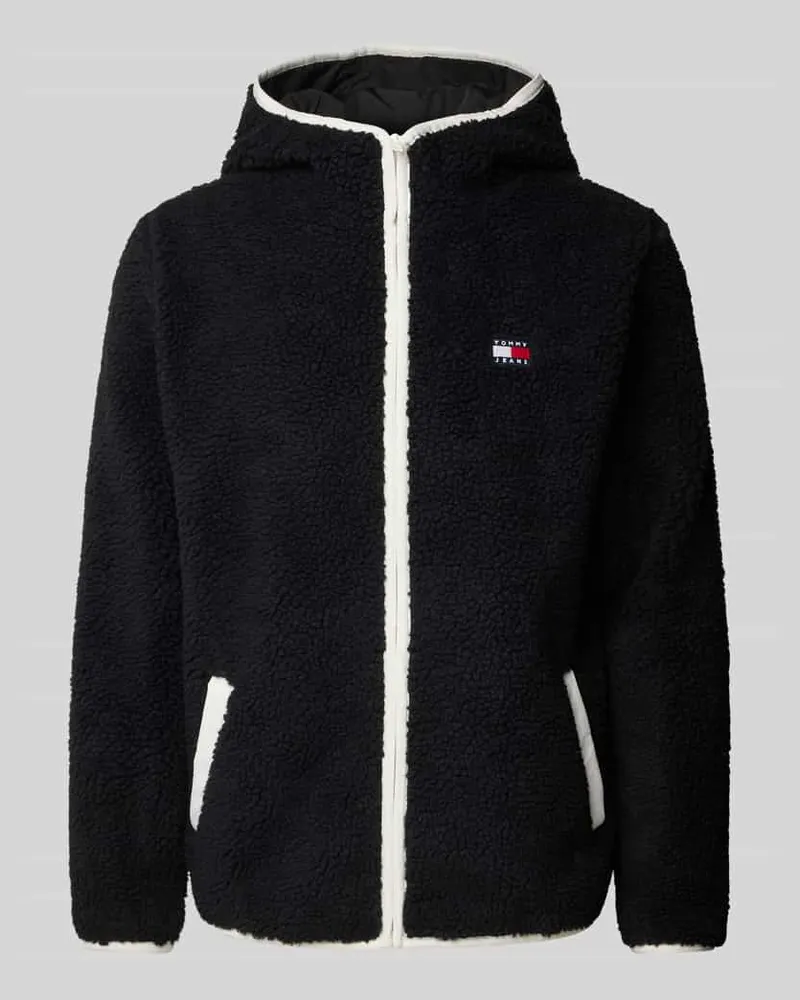 Tommy Hilfiger Sherpa Jacket mit Label-Patch Black