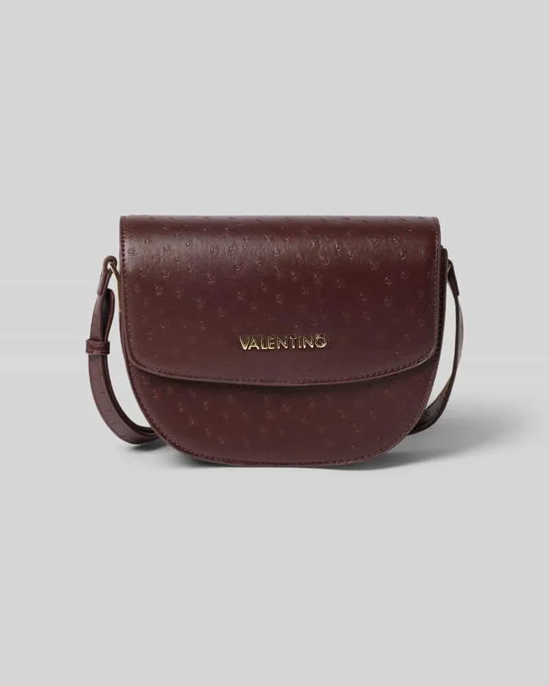 Valentino Bags Umhängetasche mit Logo-Schriftzug Modell 'ROSSY RE Dunkelbraun
