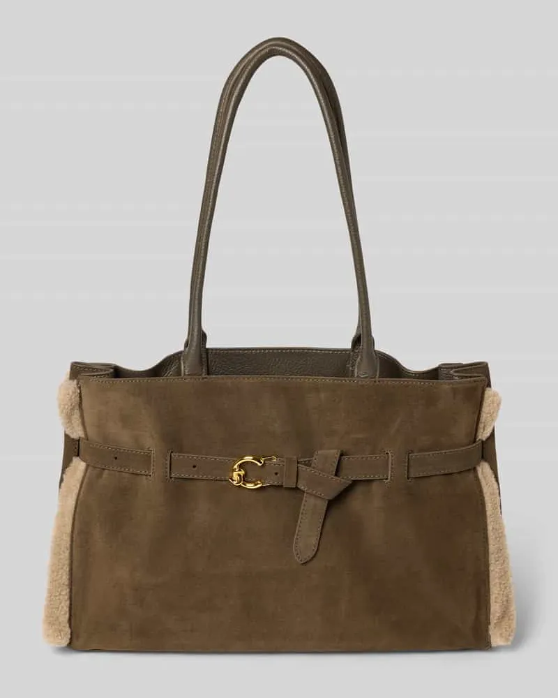 Coccinelle Handtasche aus echtem Leder Modell 'Sabine Dunkelgruen