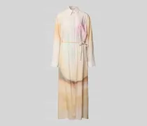 Hemdblusenkleid aus Viskose-Mix