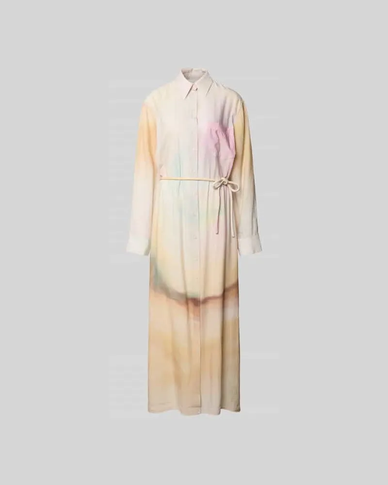 Nanushka Hemdblusenkleid aus Viskose-Mix Rosa