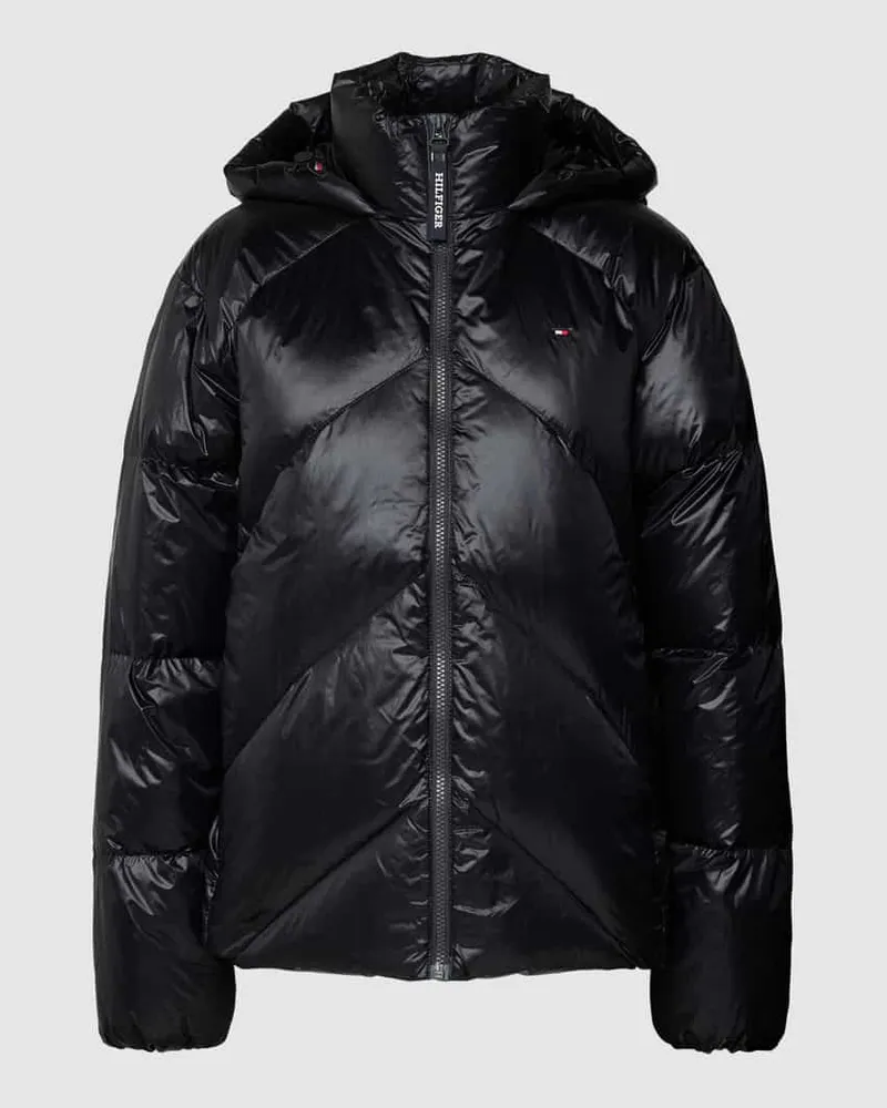 Tommy Hilfiger Daunenjacke mit Logo-Stitching Modell 'CHEVRON Black