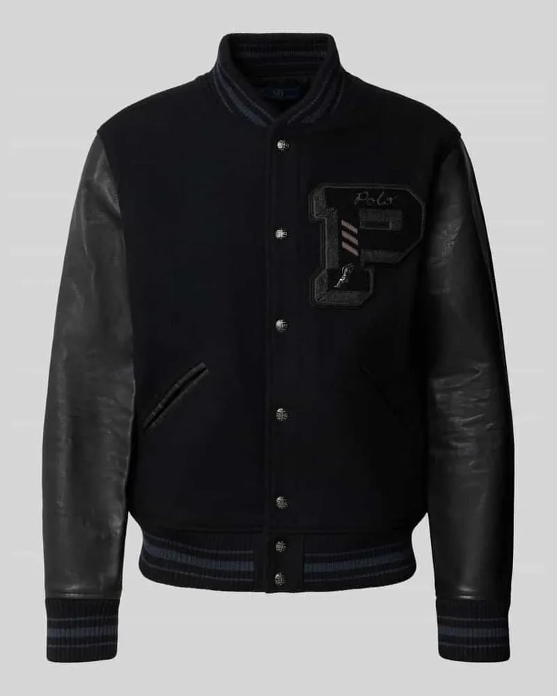 Ralph Lauren College-Jacke mit Druckknopfleiste Marine