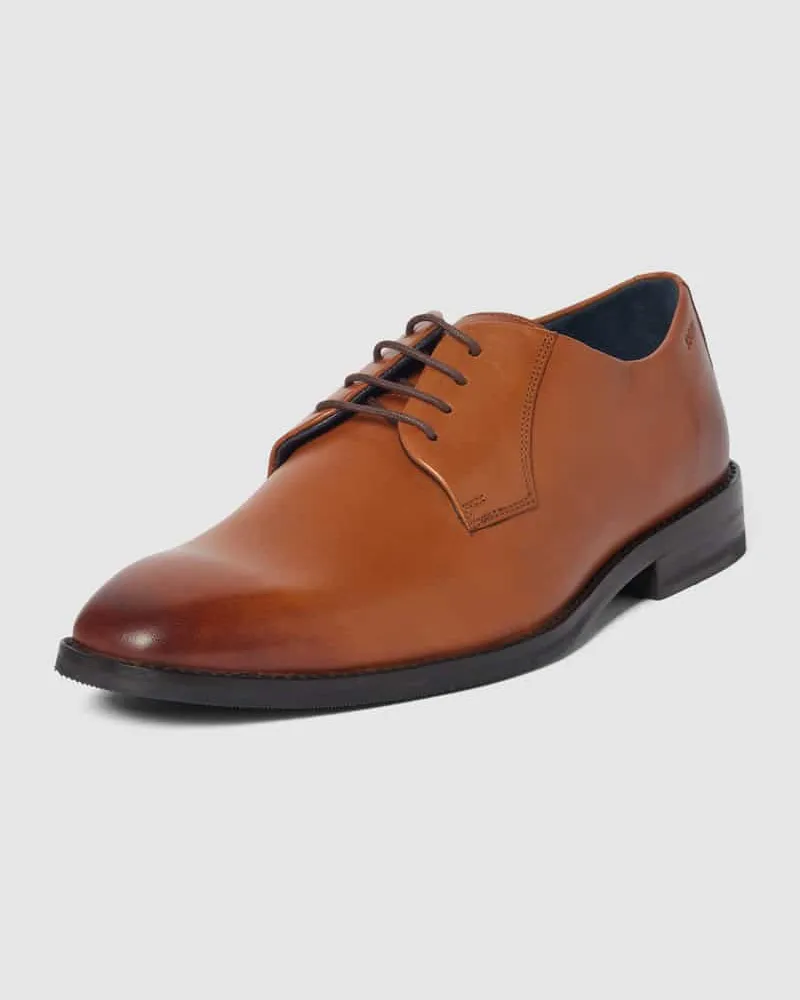 JOOP! Derby-Schuhe aus Leder Cognac