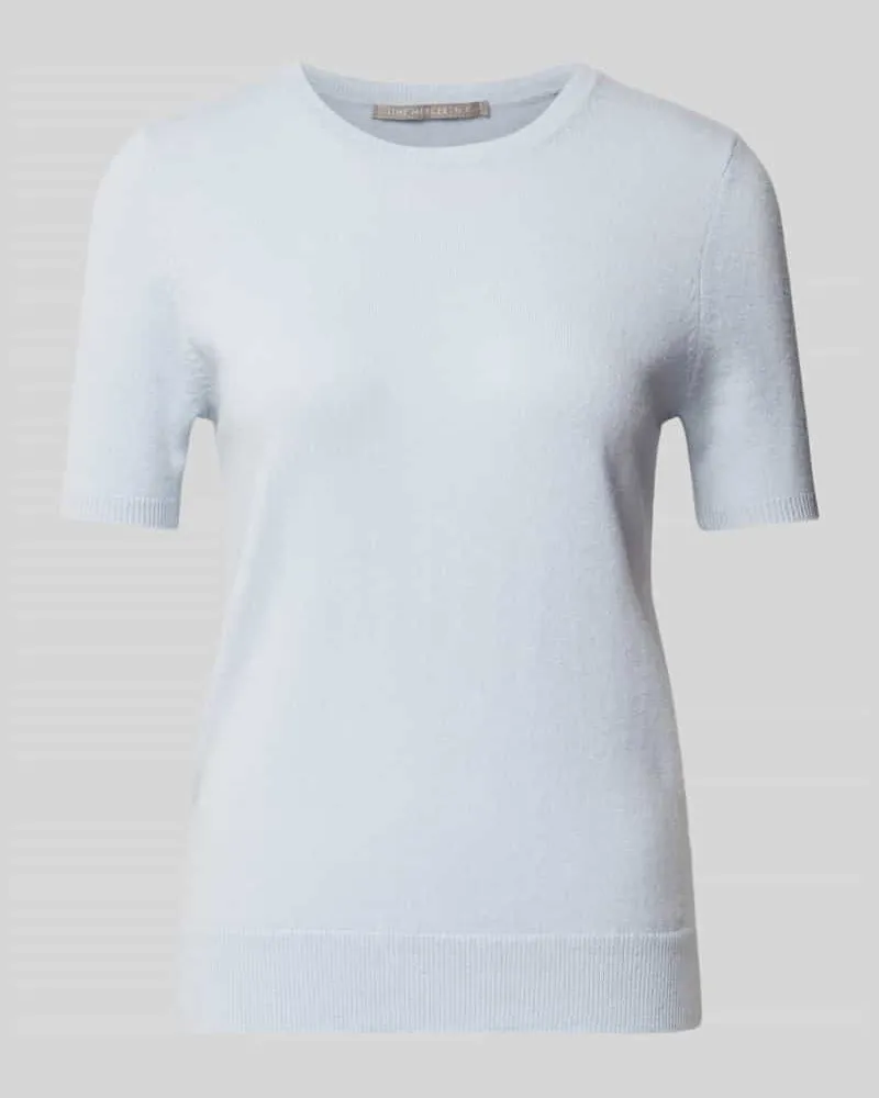 (THE MERCER) N.Y. Kaschmirstrickshirt mit Rundhalsausschnitt Hellblau