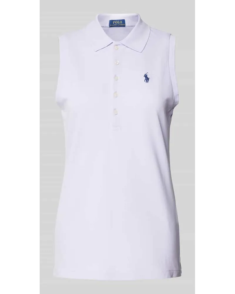 Ralph Lauren Slim Fit Poloshirt im ärmellosen Design Modell 'JULIE Pink