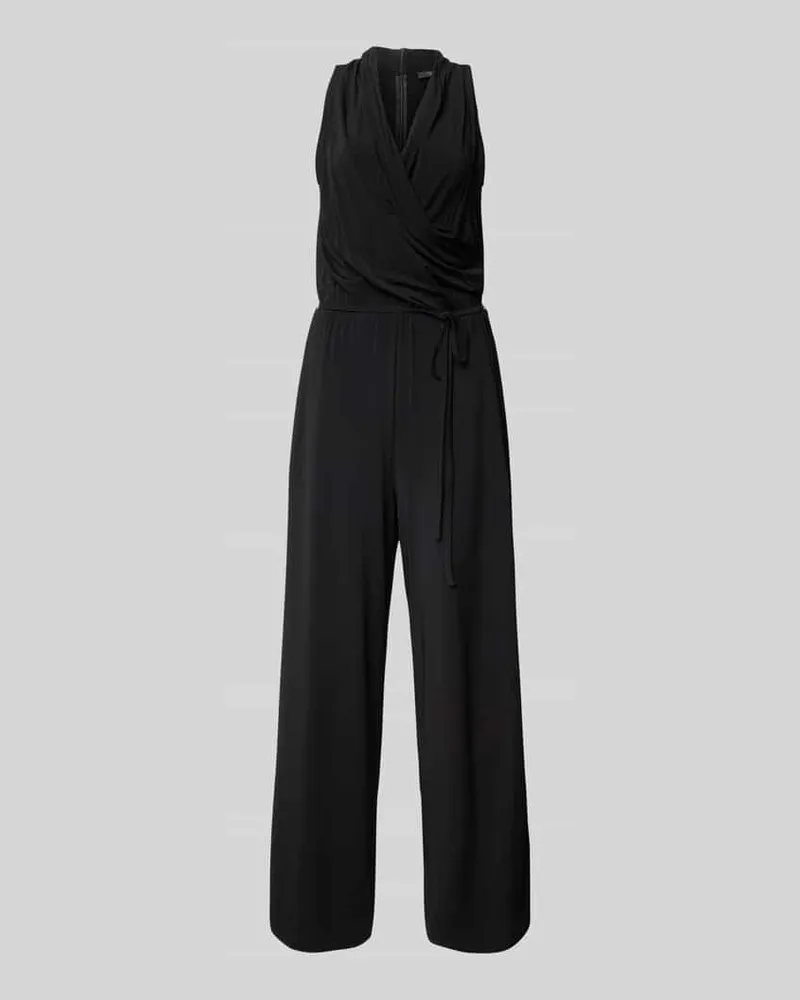 Max Mara Jumpsuit in Wickel-Optik Modell 'GENZANA Black