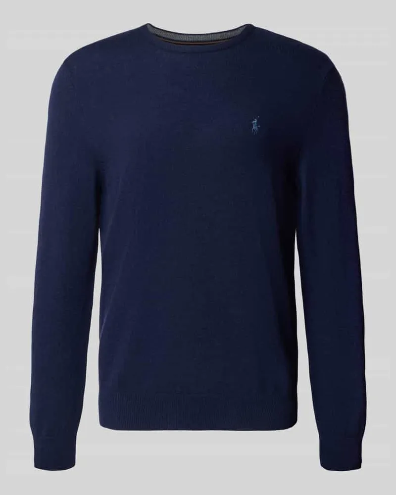 Ralph Lauren Strickpullover mit gerippten Abschlüssen Marine