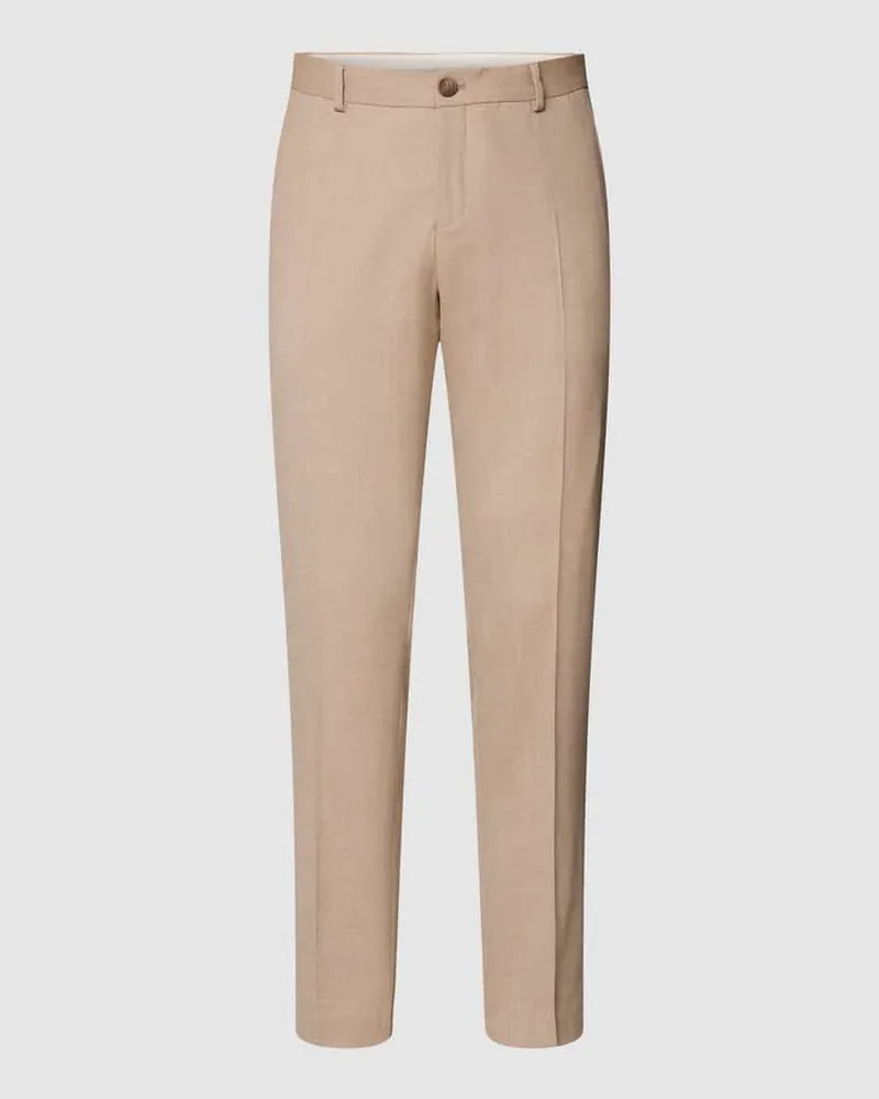 Selected Homme Hose mit Bügelfalten Sand