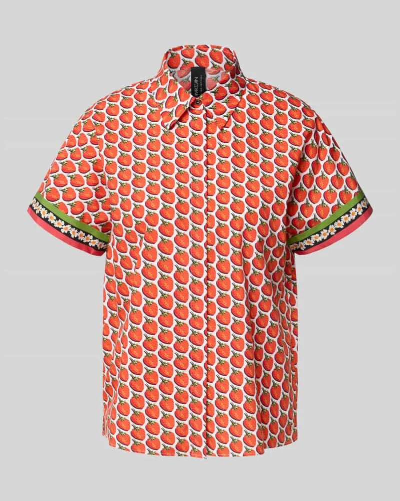 Marc Cain Regular Fit Bluse mit 1/2-Arm Koralle