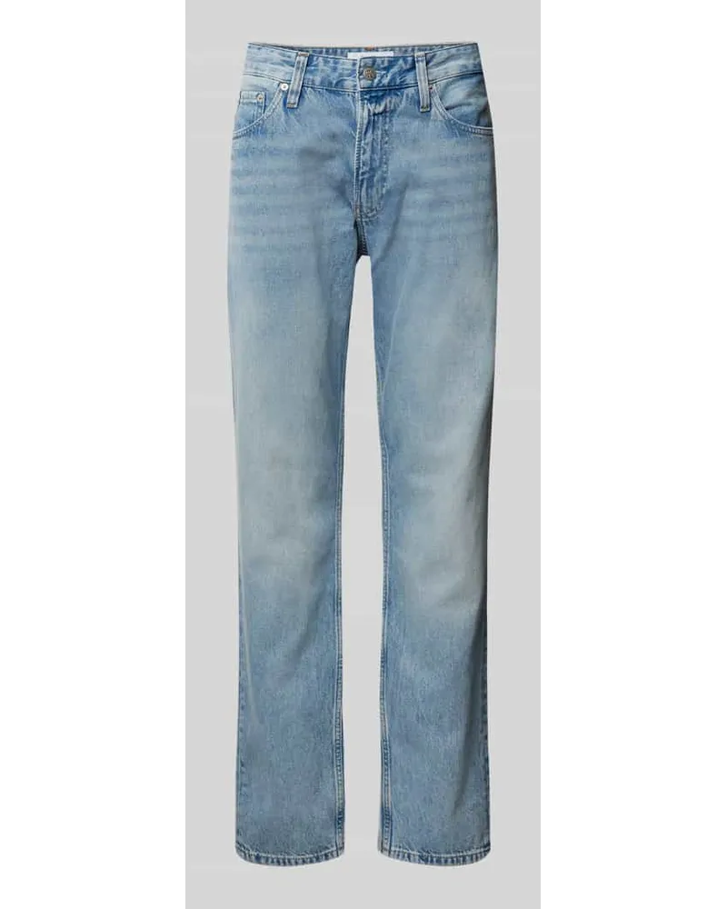 Calvin Klein Straight Fit Jeans im 5-Pocket-Design Modell 'AUTHENTIC Jeansblau