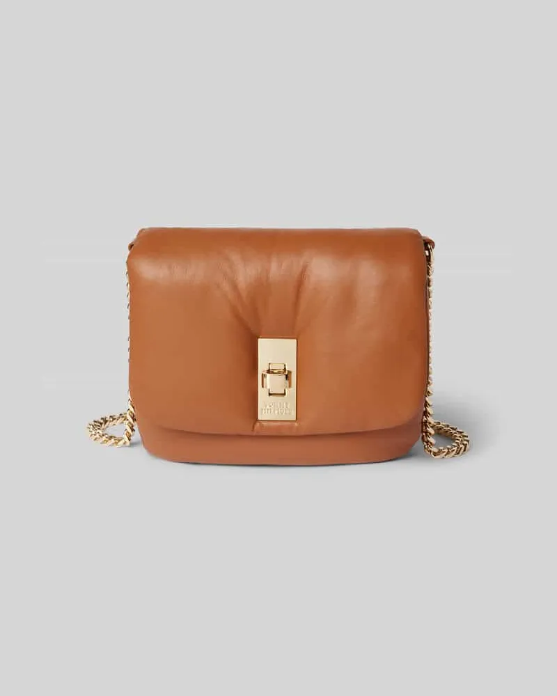 Tommy Hilfiger Crossbody Bag aus Schafsnappa mit Label-Detail Camel