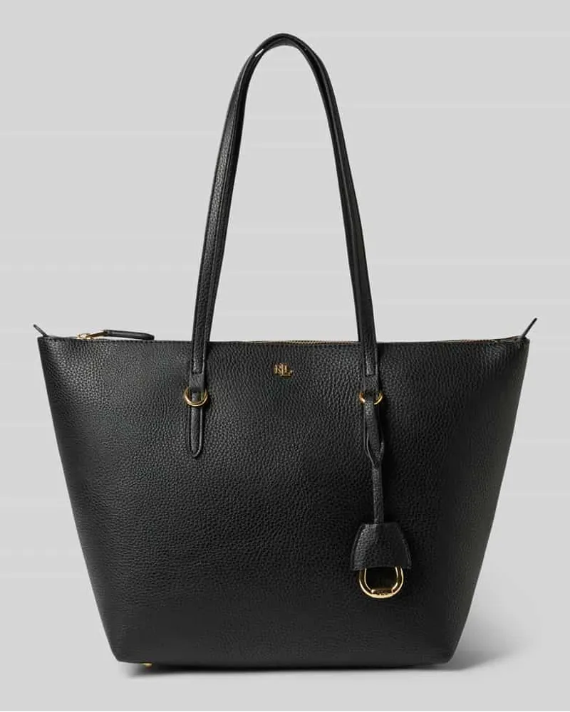 Ralph Lauren Handtasche mit Label-Applikation Modell 'KEATON Black