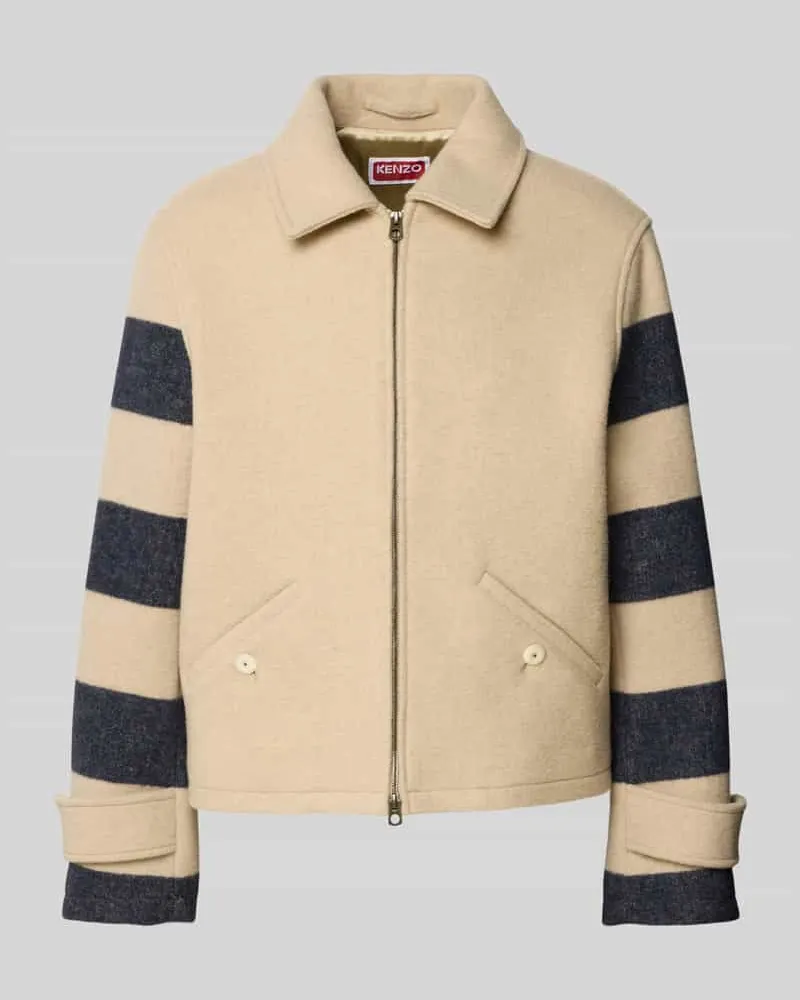Kenzo Blouson mit Zweiwege Reißverschluss Beige