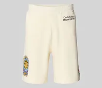 Sweatshorts mit Label-Print
