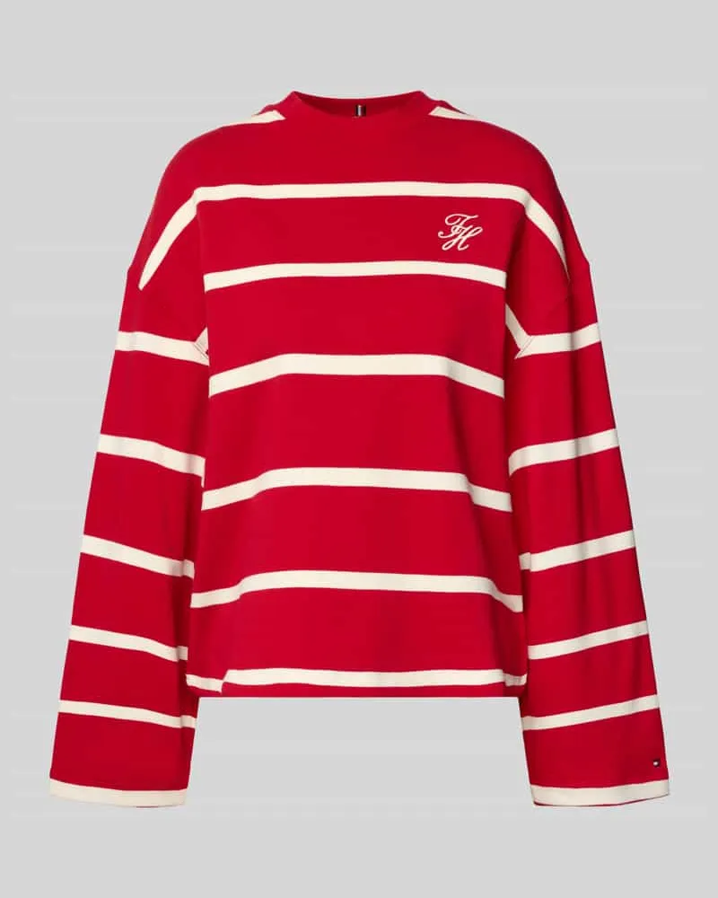 Tommy Hilfiger Relaxed Fit Sweatshirt aus Baumwoll-Mix Rot