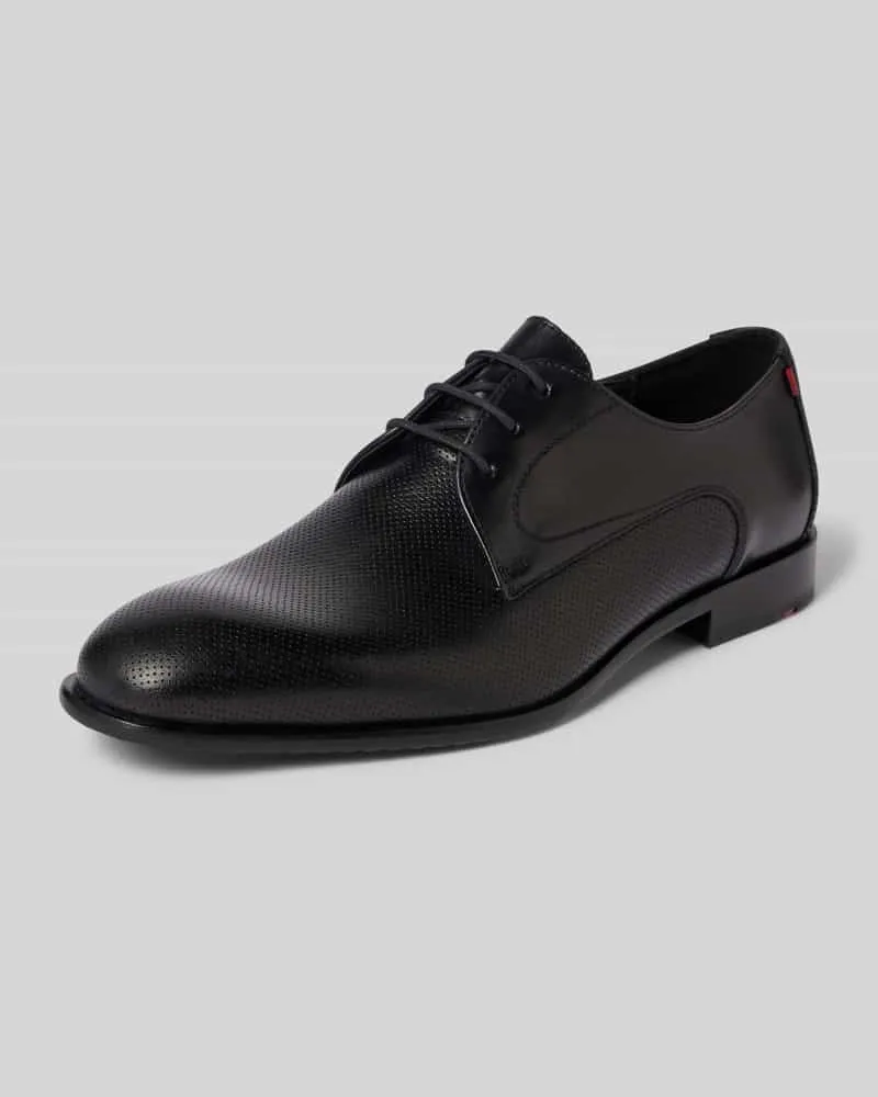Lloyd Lederderby mit Strukturmuster Modell 'RAPPORT Black