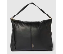 Handtasche aus Leder mit Label-Prägung Modell 'MILA