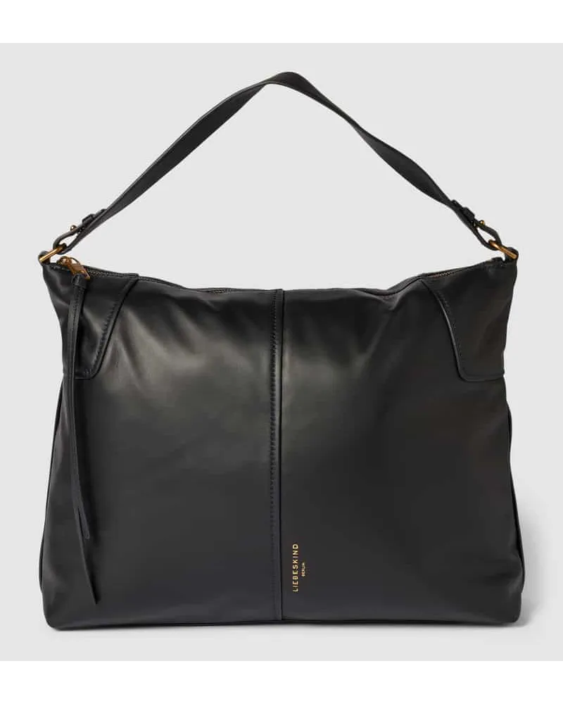 Liebeskind Handtasche aus Leder mit Label-Prägung Modell 'MILA Black