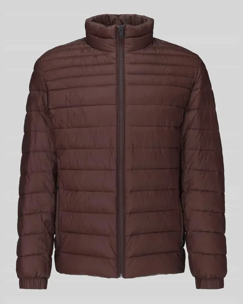 HUGO BOSS Steppjacke mit Logo-Patch Modell 'Oden2 Schoko