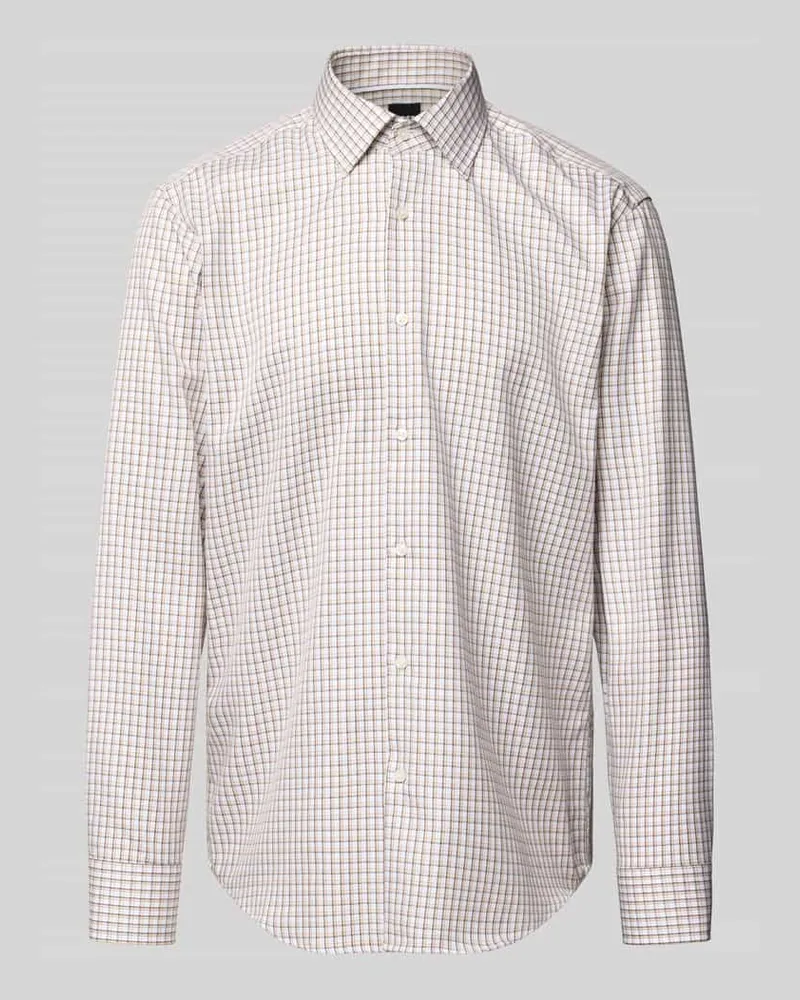 HUGO BOSS Regular Fit Businesshemd aus reiner Baumwolle Modell 'JOE Sand