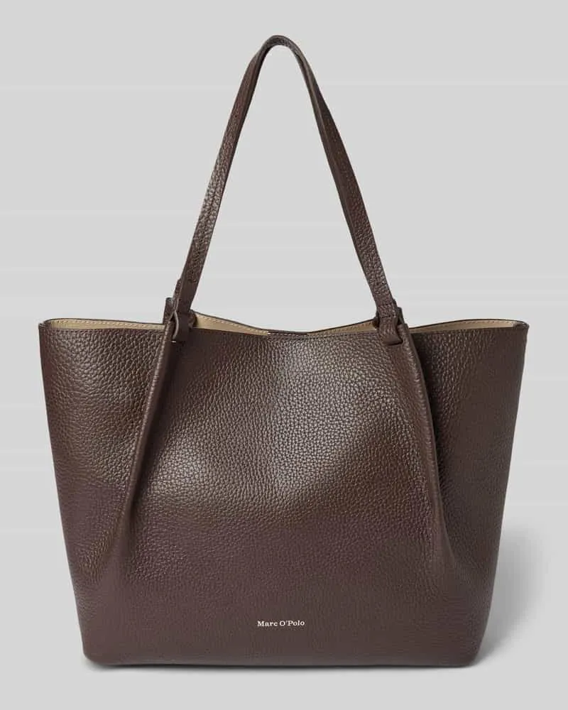 Marc O'Polo Shopper aus echtem Rindsleder Modell 'BELLI Dunkelbraun