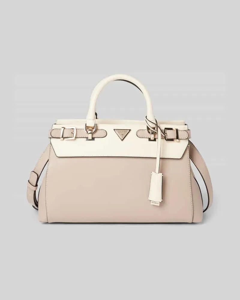 Guess Handtasche mit Label-Applikation Modell 'ECO ALI LUXURY Taupe
