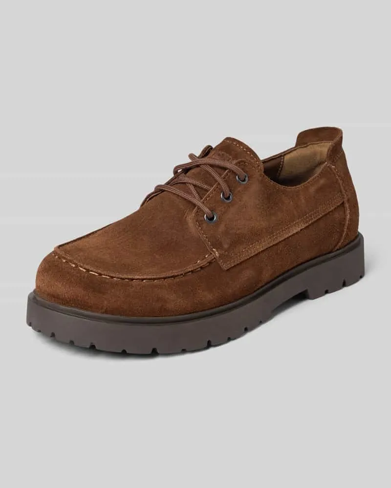 Birkenstock Schnürschuh aus echtem Leder Modell 'Highwood Dunkelbraun