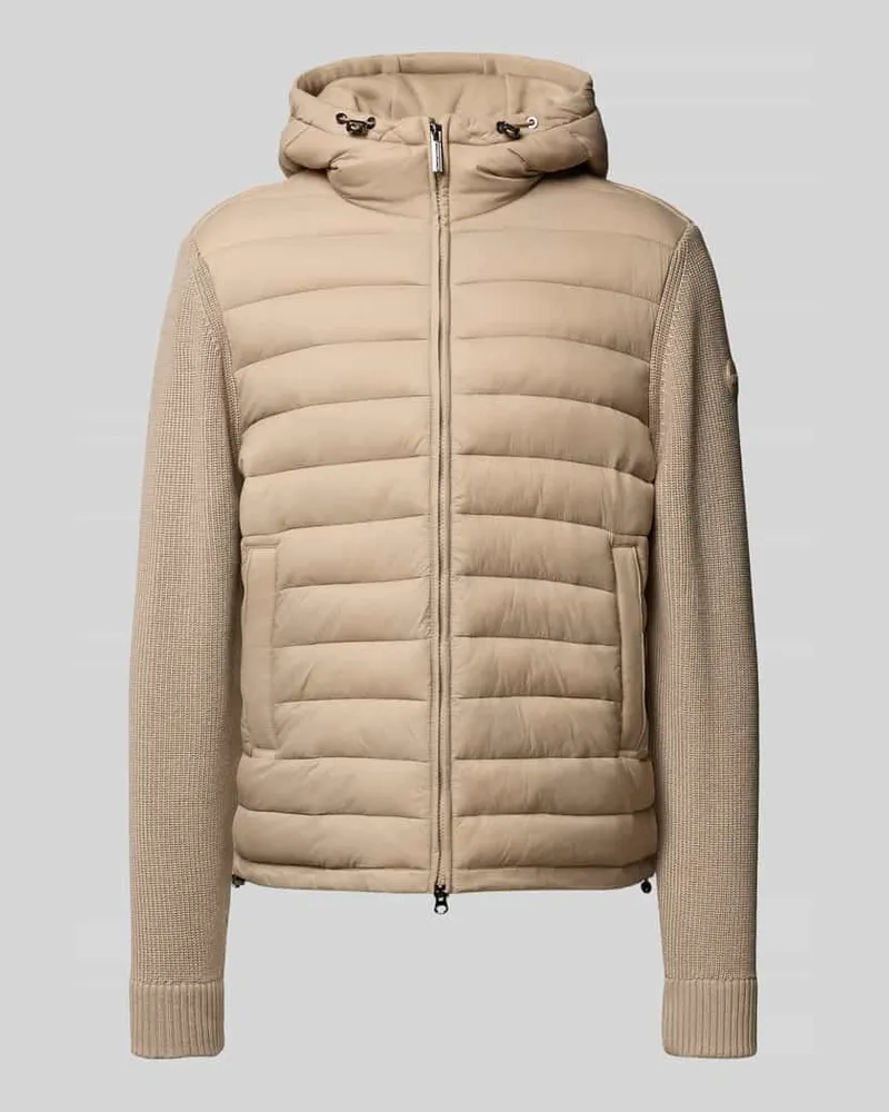 Colmar Hybridjacke mit Kapuze und Zweiwege-Reißverschluss Beige