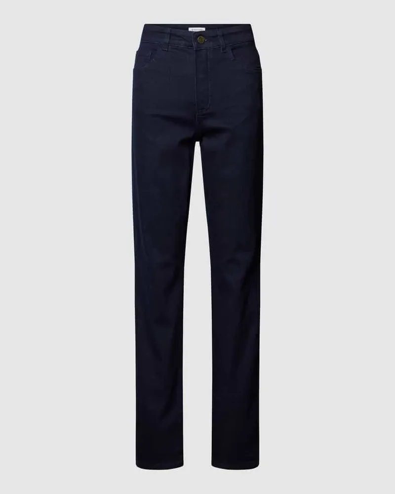 Rosner High Waist Jeans im 5-Pocket-Design Modell 'AUDREY1 Dunkelblau