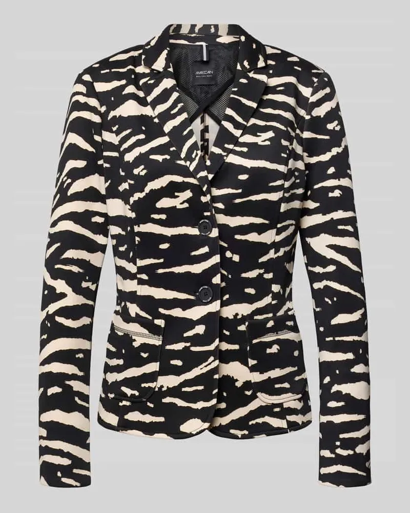 Marc Cain Slim Fit Blazer mit Reverskragen Black