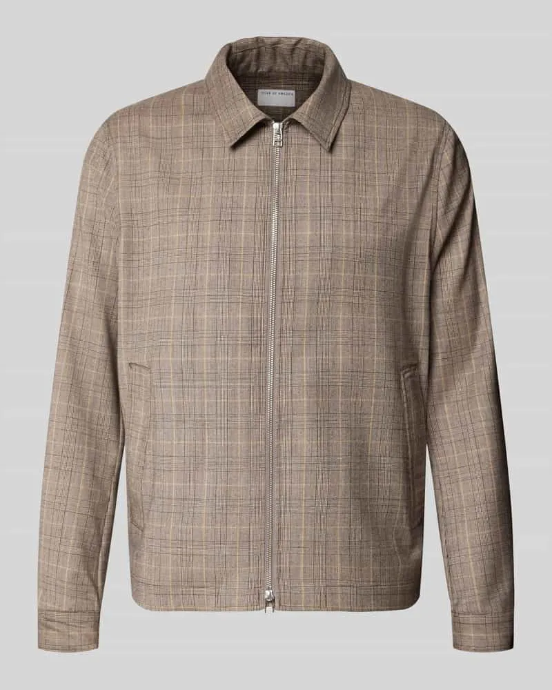 Tiger of Sweden Blouson mit Zweiwege-Reißverschluss Modell 'BARNABY Hellbraun