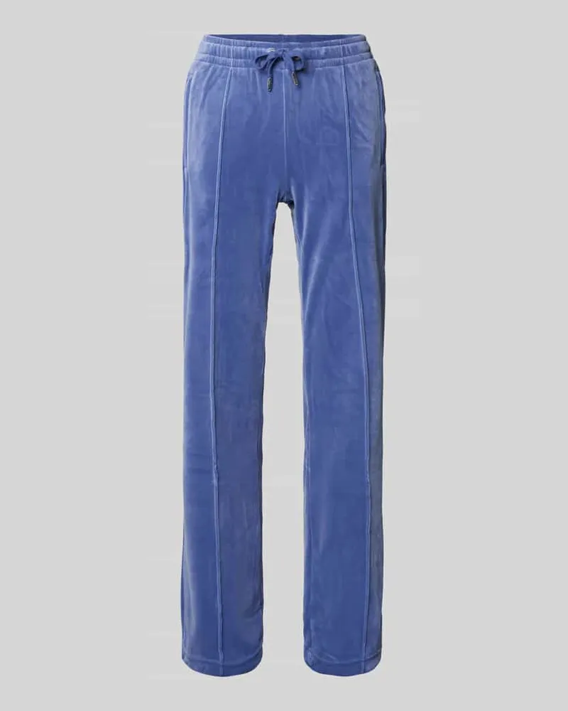 Juicy Couture Sweatpants mit Längsnähten Modell 'TINA Rauchblau