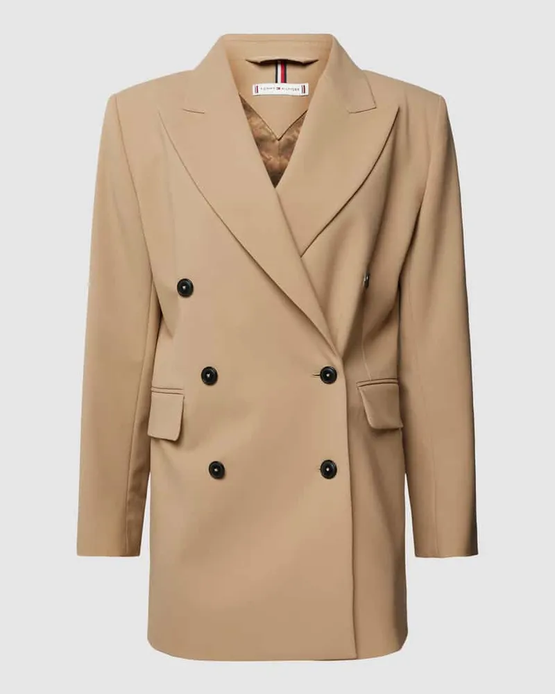 Tommy Hilfiger Blazer mit Reverskragen Beige