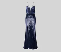 Slim Fit Abendkleid mit Allover-Pailettenbesatz