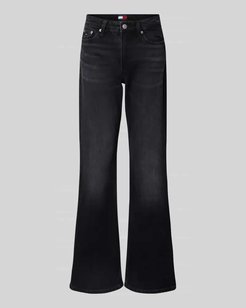 Tommy Hilfiger Bootcut Jeans aus Baumwoll-Mix Modell 'CLEO Black