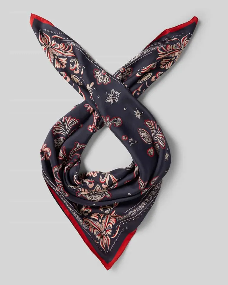 Marc Cain Seidenschal in dreieckiger Form Taupe