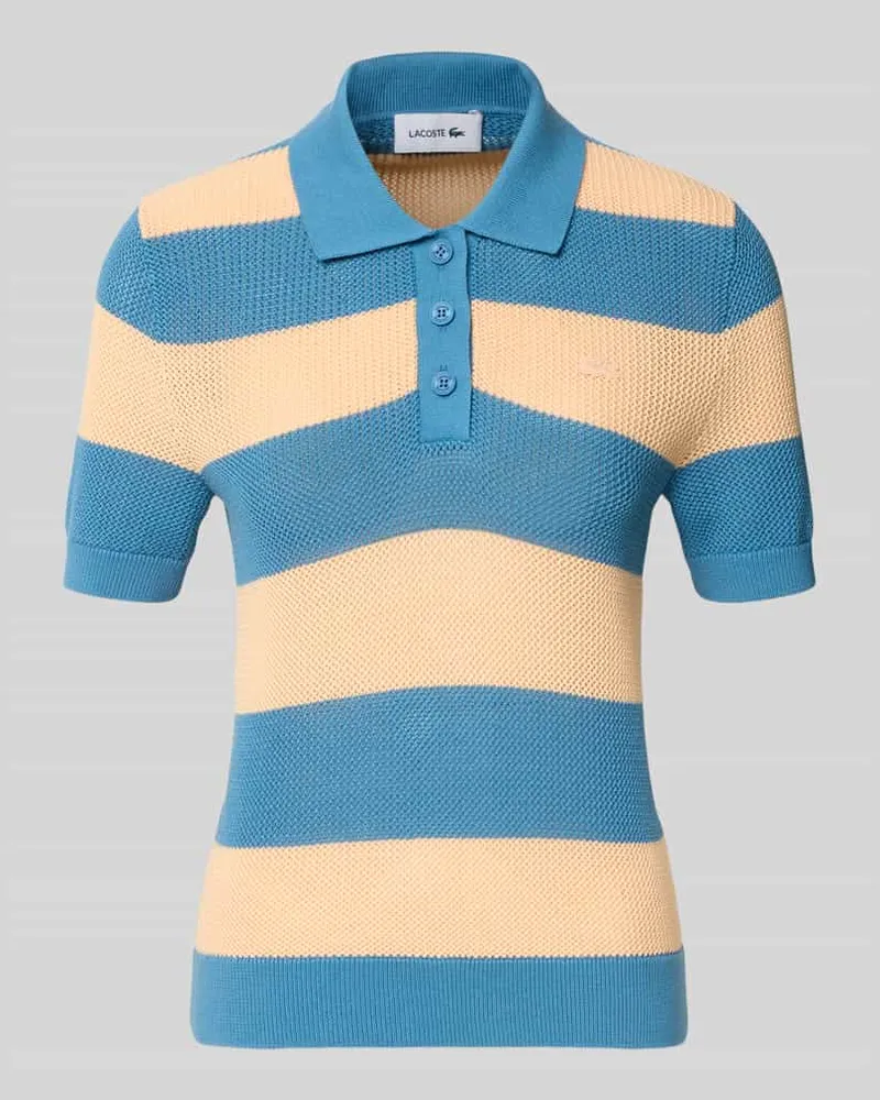 Lacoste Regular Fit Poloshirt aus reiner Baumwolle Jeansblau