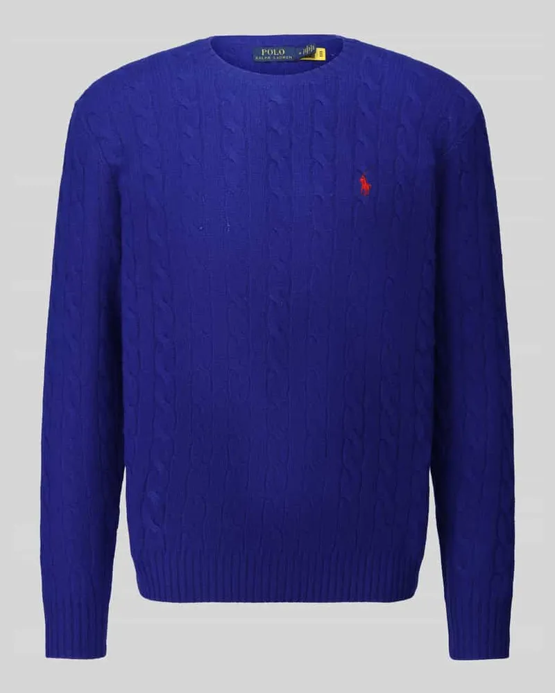 Ralph Lauren Regular Fit Pullover aus Woll-Kaschmir-Mix Blau