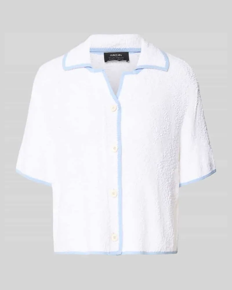 Marc Cain Strickjacke mit Viskose-Anteil Weiss