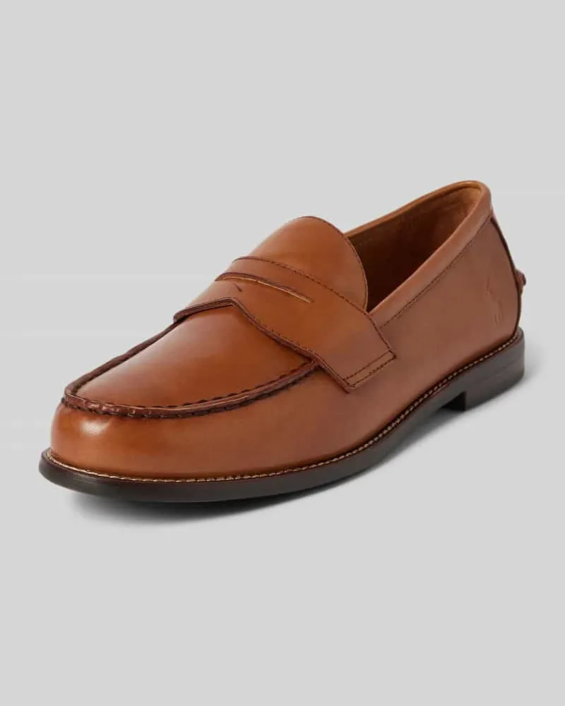 Ralph Lauren Penny-Loafer aus echtem Leder Modell 'ALSTON Cognac