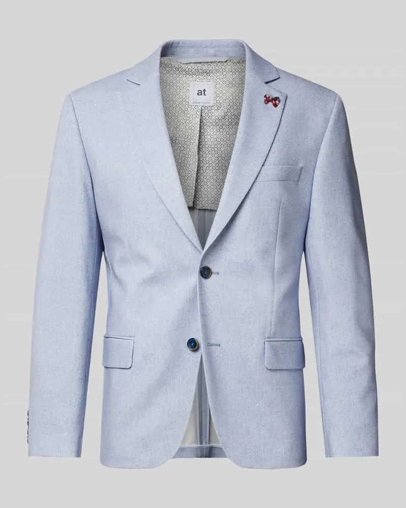 Atelier Torino Sakko mit Brustleistentasche Hellblau