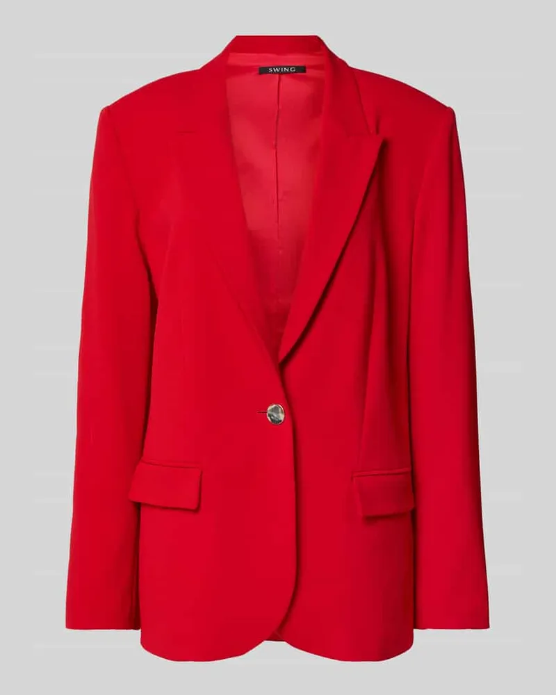 Swing Blazer mit Reverskragen Rot