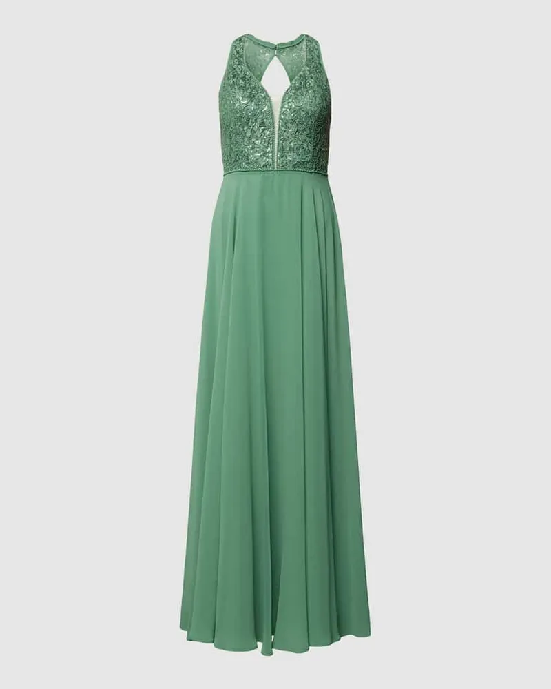 Vera Mont Abendkleid mit Zierbesatz Hellgruen