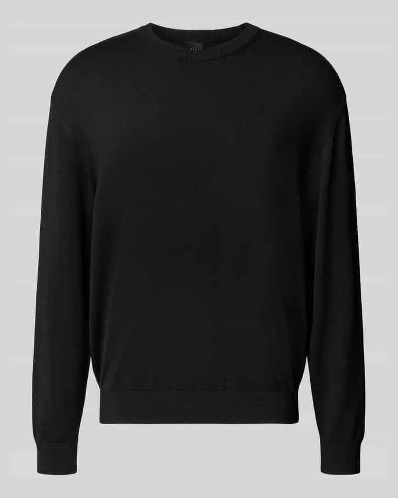 Armani Exchange Strickpullover mit Rundhalsausschnitt Black