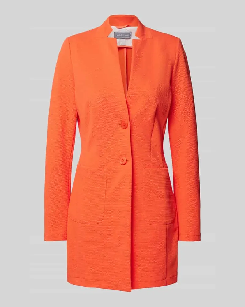 White Label Longblazer mit Strukturmuster Koralle