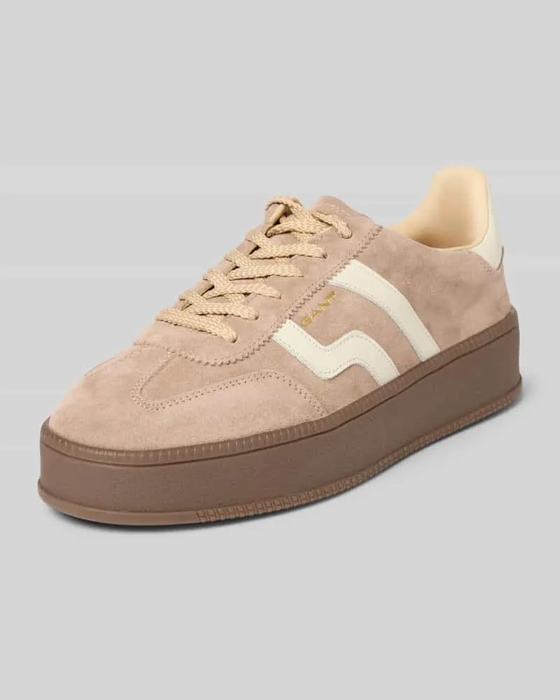 Gant Sneaker aus echtem Rindsleder Modell 'Cuzmani Hellbraun